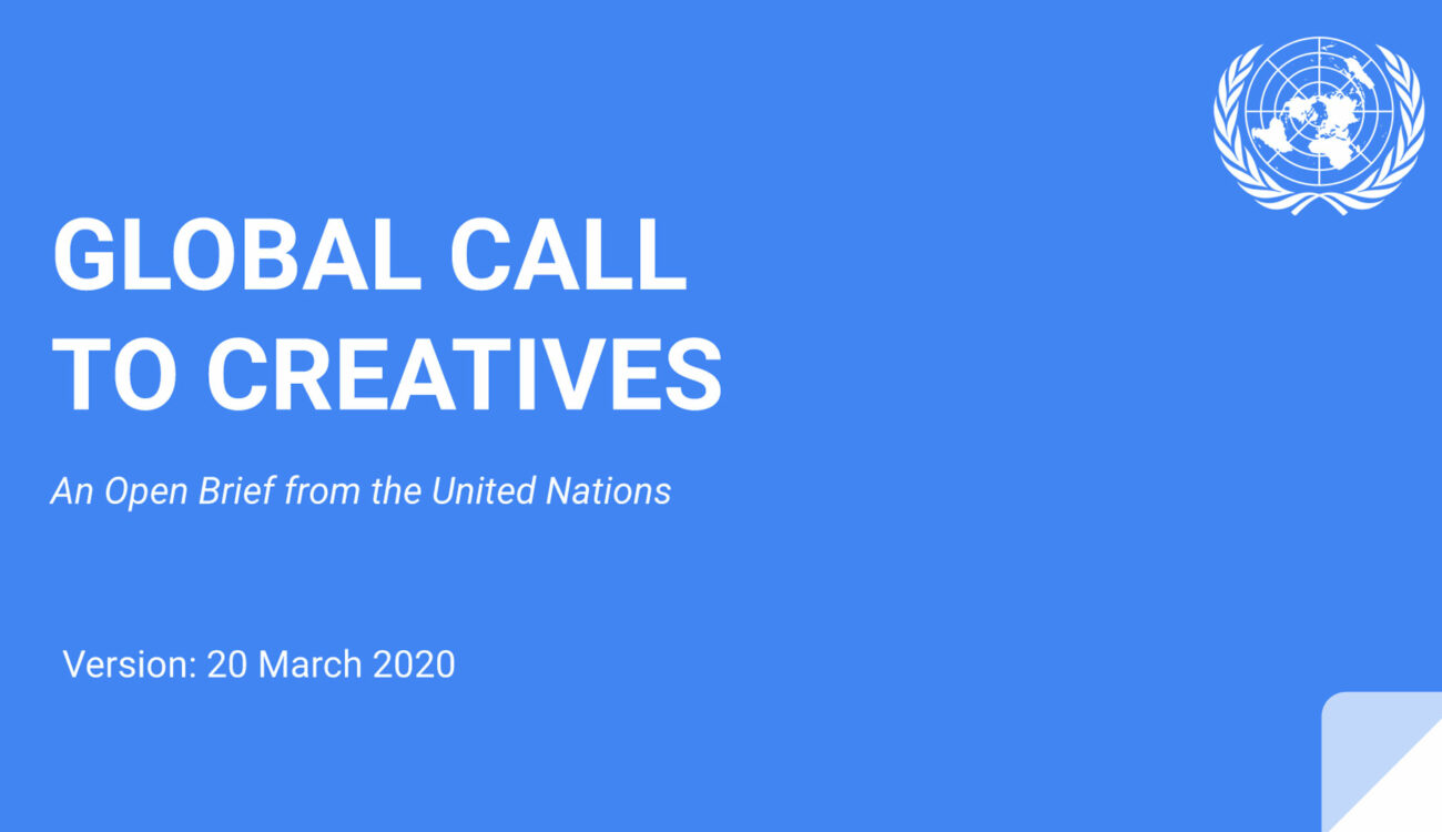 The United Nations Calls On The Global Creative Community