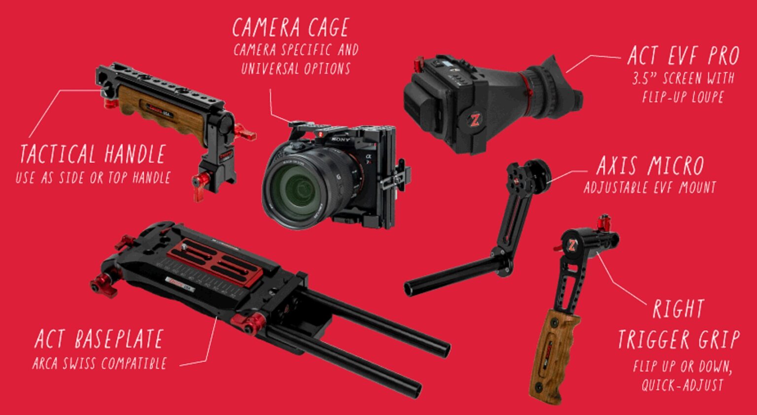 Zacuto Rig Zacuto ACT Recoil - Arca-Swiss Compatible Mirrorless and DSLR Rigs | CineD