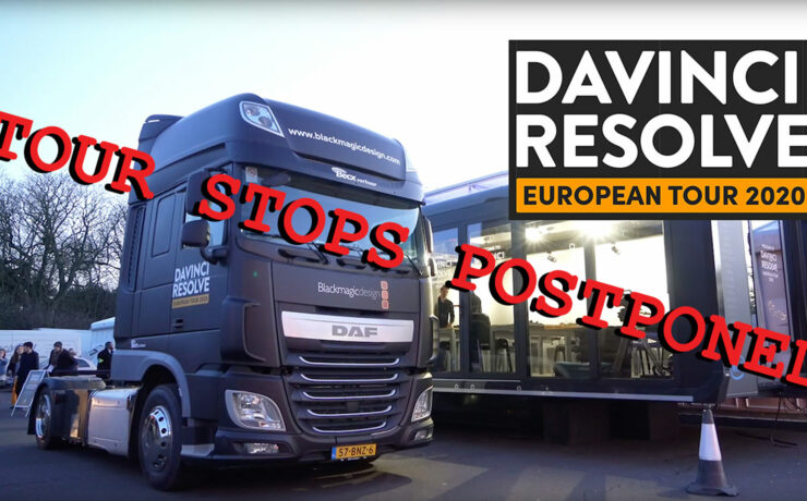 DaVinci Resolve European Tour 2020 - Some Tour Stops Postponed Due To Coronavirus