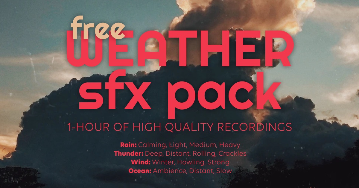 Accusonus Releases Free Weather SFX for World Meteorological Day