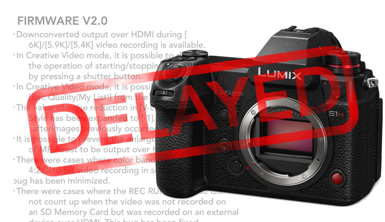 Panasonic S1H RAW Video Output Delayed, Firmware 2.0 Still Coming