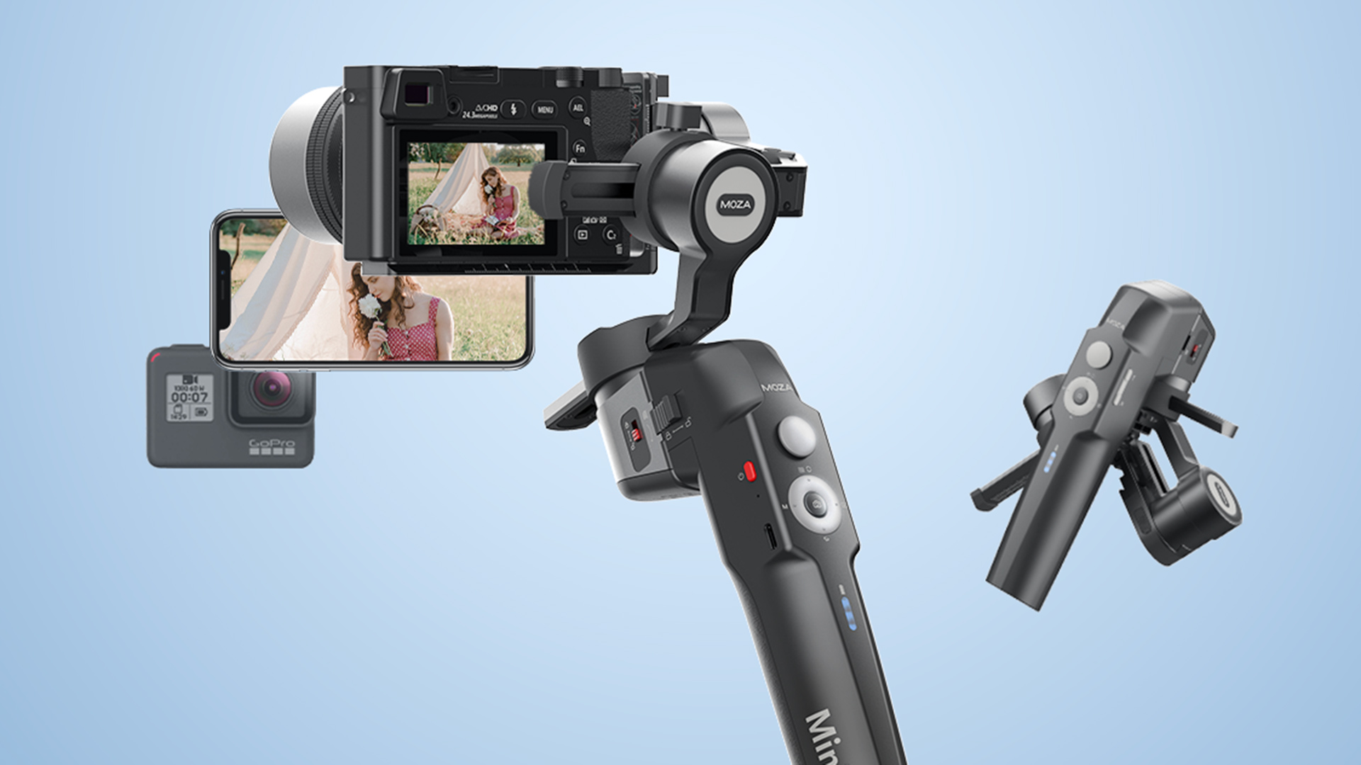 GudsenがMOZA Mini-Pジンバルを発売 － 幅広いカメラに対応