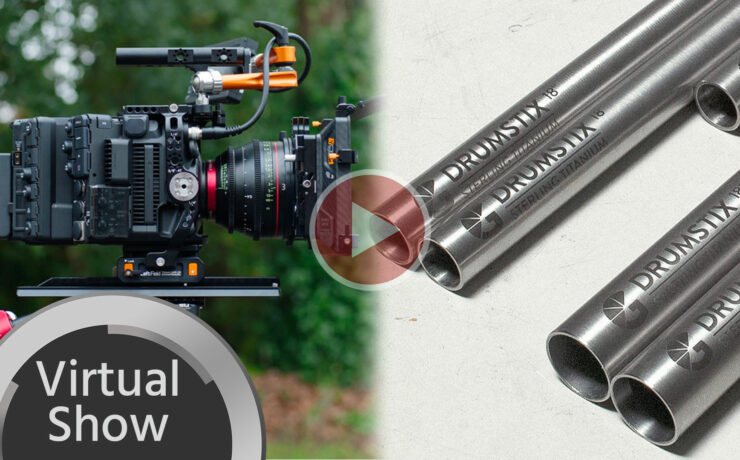 Bright Tangerine Drumstix Rods and Canon EOS C500 Mark II Left Field Cage First Look