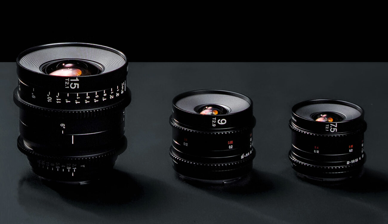 Laowa 7.5mm T2.1, 9mm T2.9 Zero-D and 15mm T2.1 Zero-D Cine Lenses Introduced