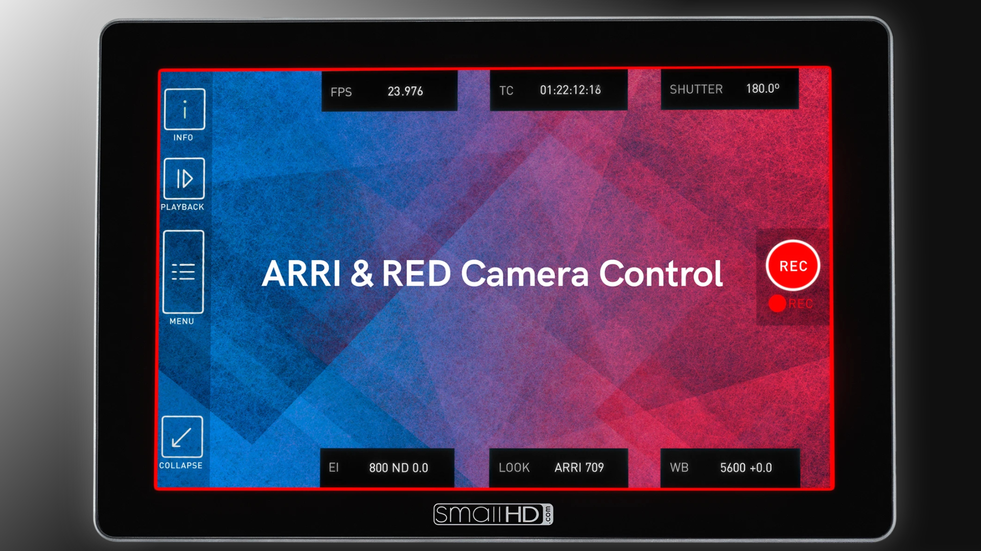 SmallHD Cine 7モニターにREDとARRIのコントロール機能が追加