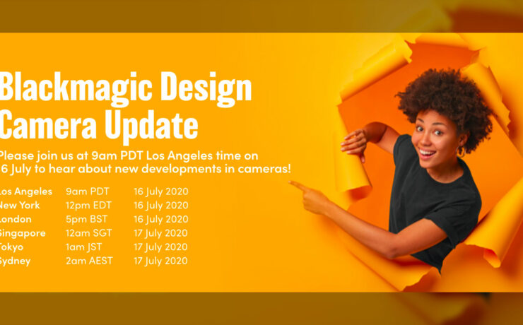 Blackmagic Design Camera Update Live Event - Today!