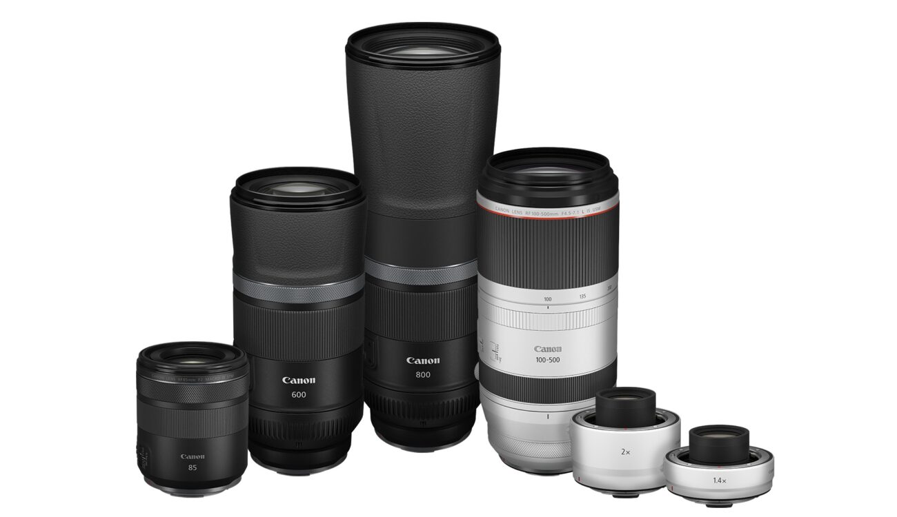 Canon Four New RF Lenses and Focal Length Extenders Announced