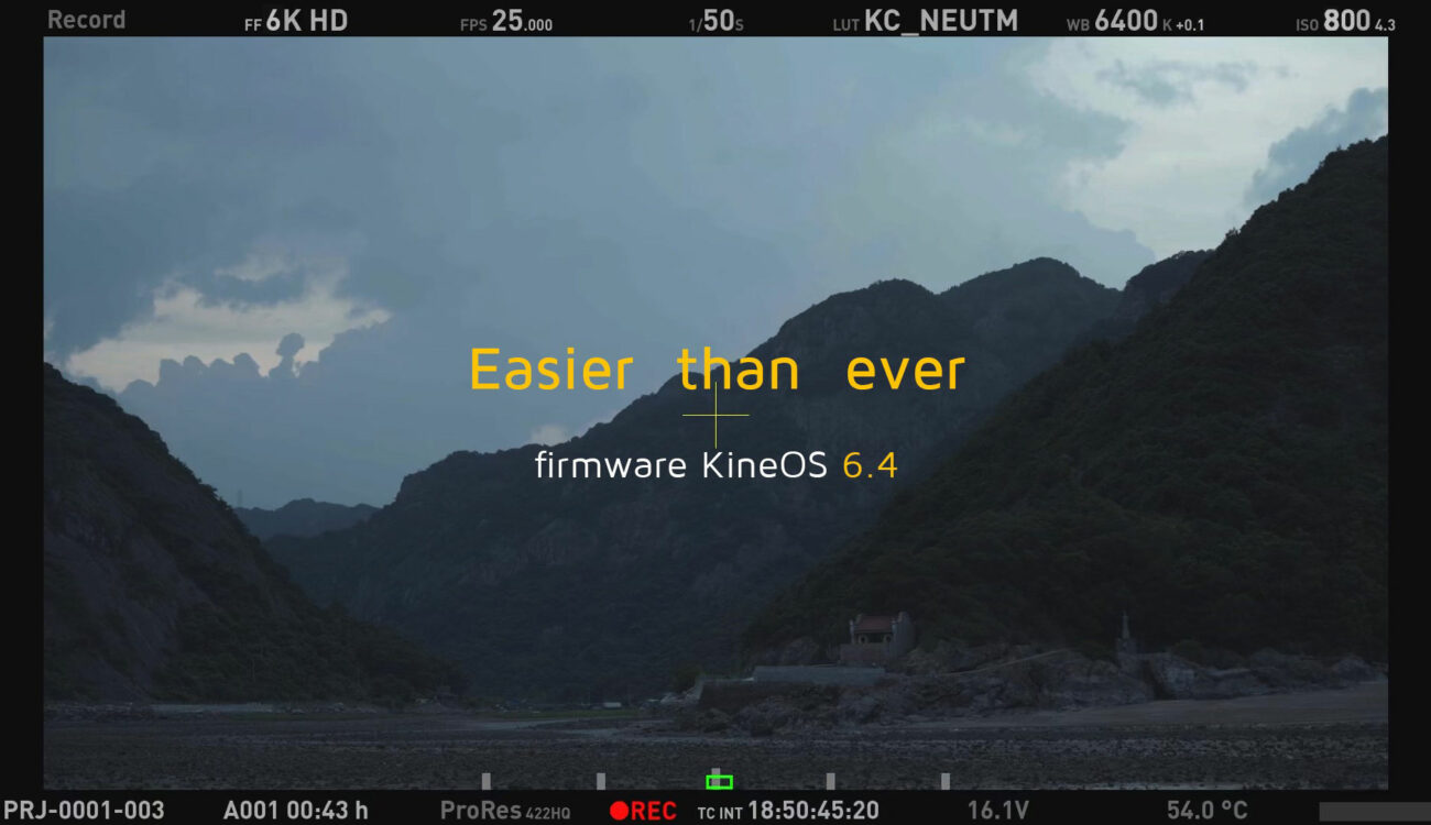Kinefinity KineOS 6.4 Firmware Update - ProRes 4444 & 4444 XQ for TERRA 4K