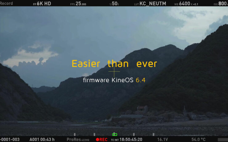 Kinefinity KineOS 6.4 Firmware Update - ProRes 4444 & 4444 XQ for TERRA 4K