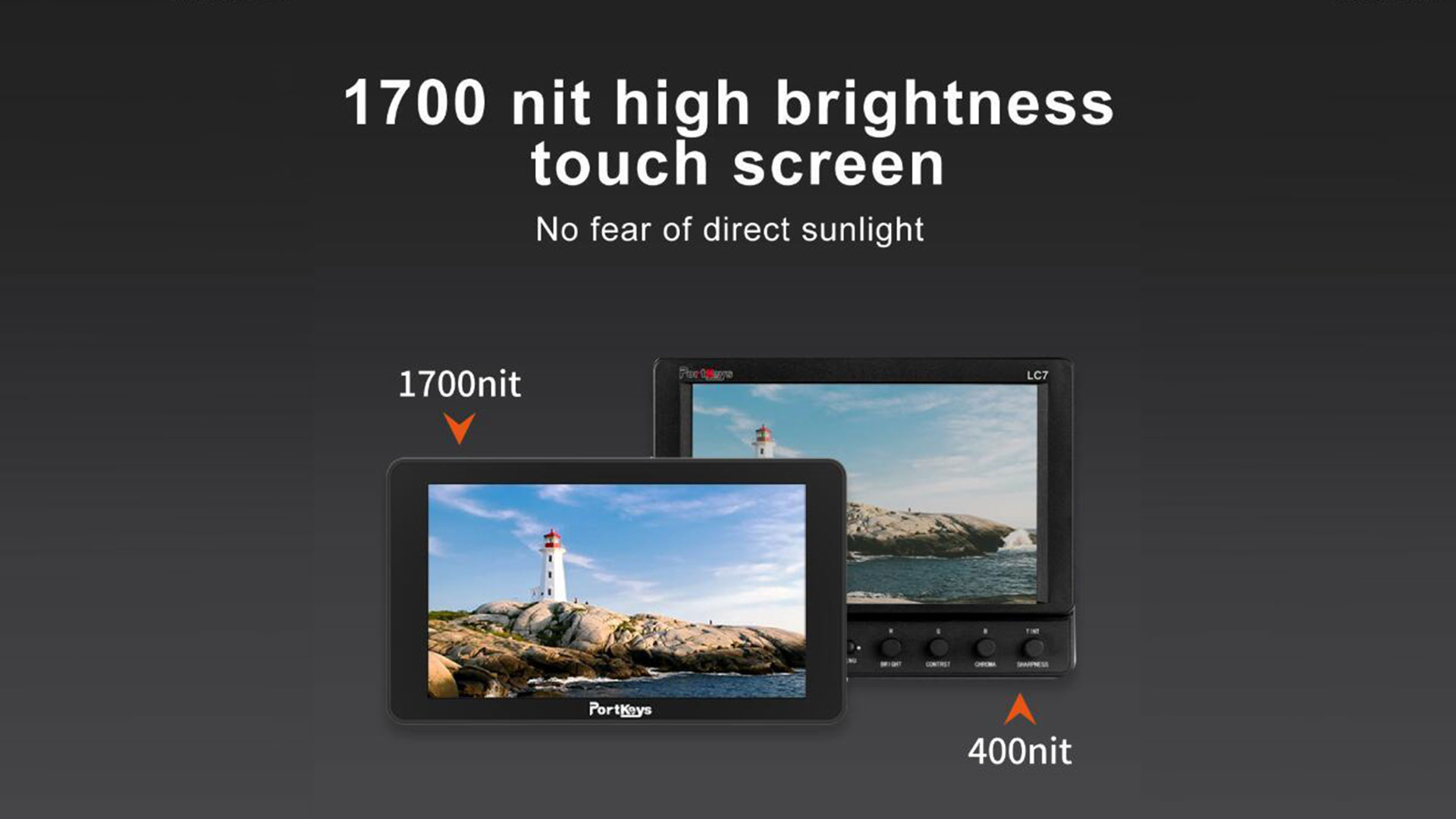 New UI 1700 Nits High Brightness Touch Screen Monitor for Wired and Wireless Control Z CAM E2 Sony Canon PANASONIC BMD Cameras PortKeys LH5H 5.2 Inch 4K HDMI Camera Monitor 