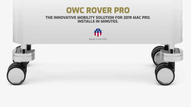 The OWC Rover Pro as a mobility solution for 2019 Mac Pro.