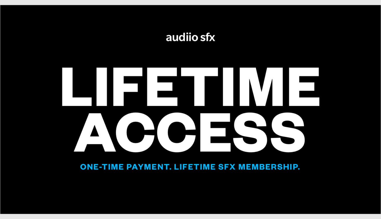 Audiio.com Launches Lifetime Sound Effects Membership