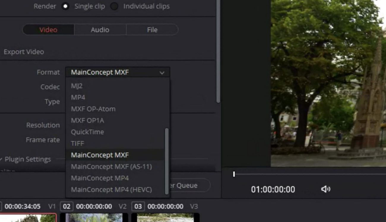 MainConcept Codec Plugin for DaVinci Resolve 17 Studio Launched