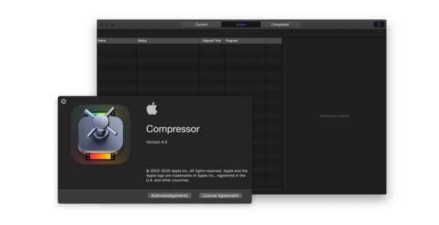 Apple Compressor 4.5 Update