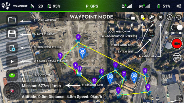 Litchi Waypoints