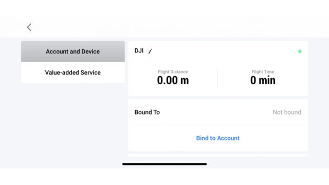 DJI Care Refresh - Make Account Connection (Credits: DJI)