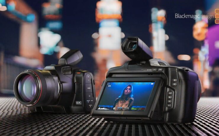 Blackmagic Pocket Cinema Camera 6K Pro with Built-in NDs & Tiltable Screen, Optional EVF Announced