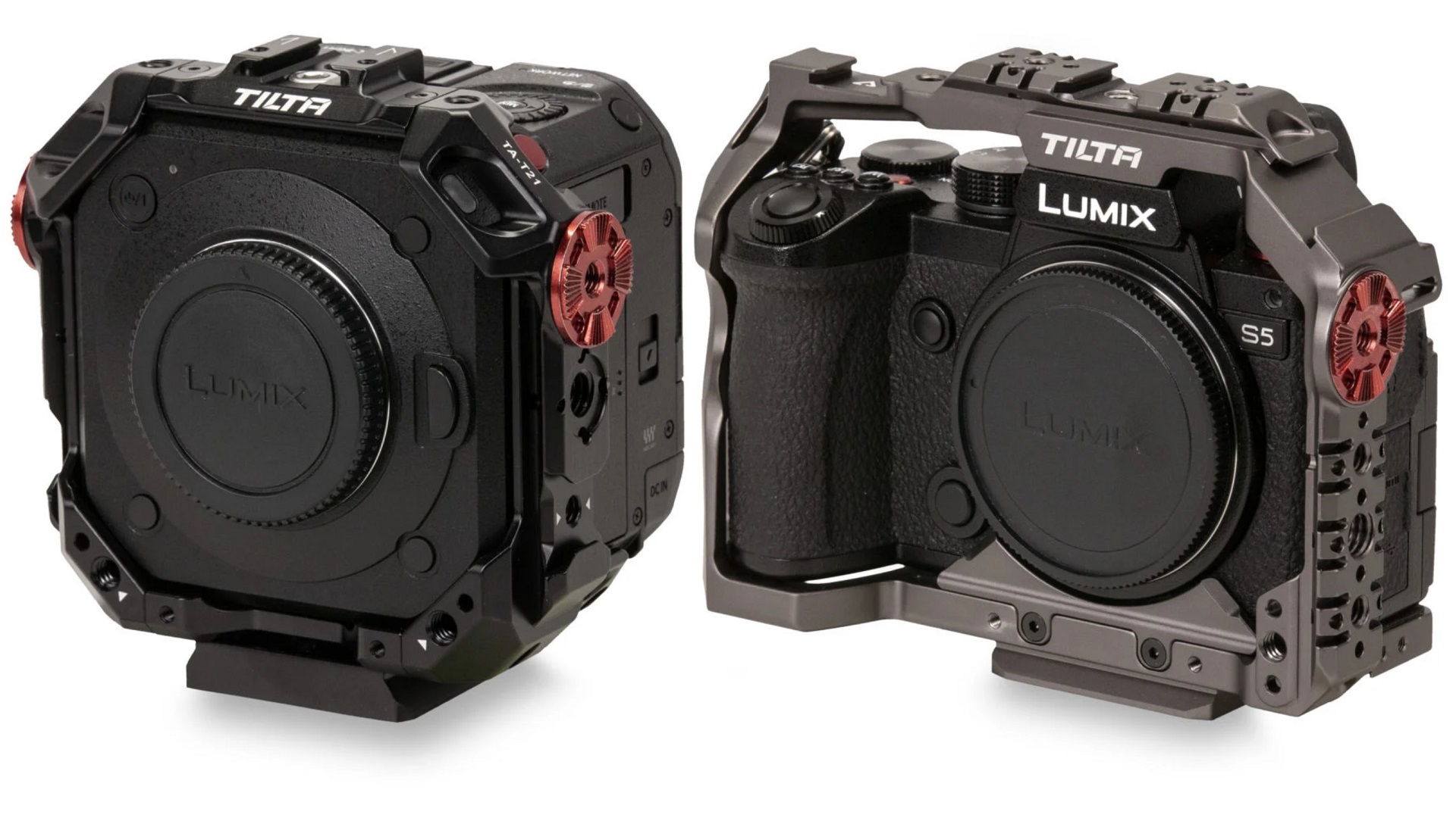 TILTA パナソニック LUMXI S5カメラ用 フルカメラケージ Kit C 関連アクセサリー付きTA-T39-C-B ブラック グレー