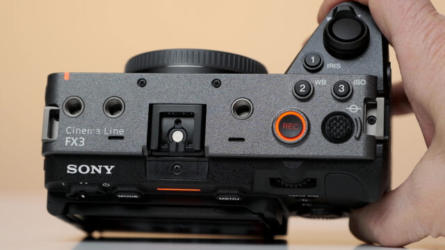 Sony FX3, top view