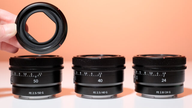 Sony Three new  Prime Lenses 