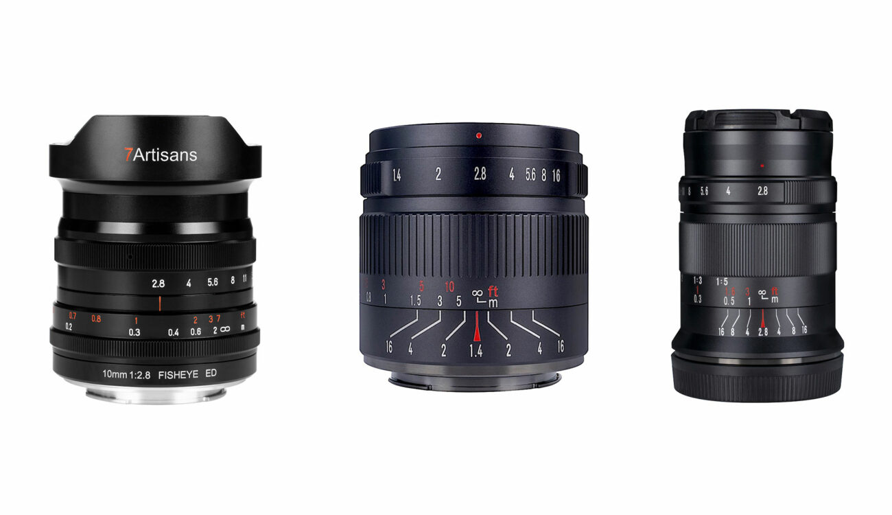 7Artisansが10mm F/2.8 Fisheye、55mm F/1.4 II、60mm F/2.8 II マクロレンズを発売