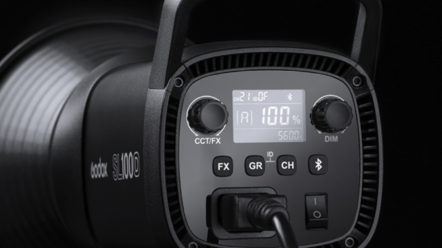 Godox SL100D Control Interface.