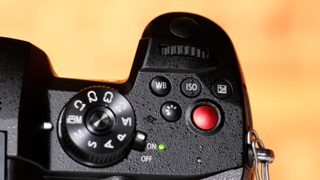 LUMIX GH5M2. Three buttons above REC