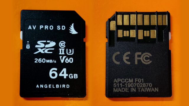 Angelbird's damaged SD card