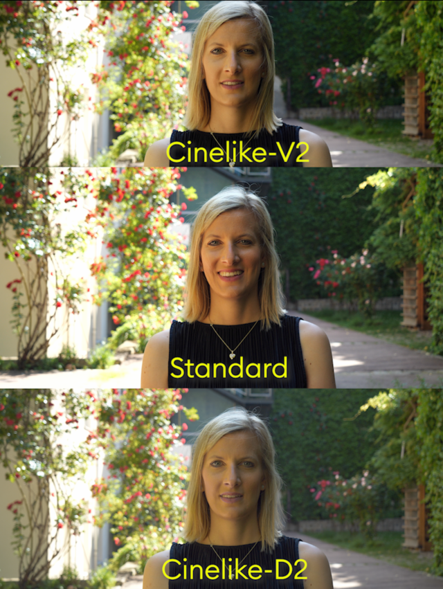 Cinelike-V2 and Cinelike-D2 picture profiles 