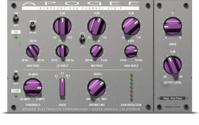 The Symphony ECS virtual channel strip