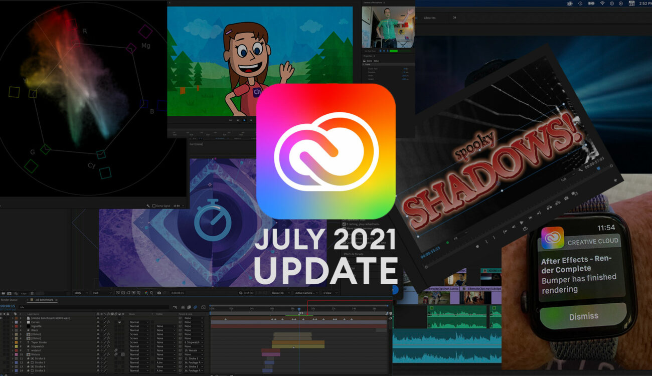 Actualizaciones de julio de Adobe Creative Cloud - Premiere Pro y After Effects