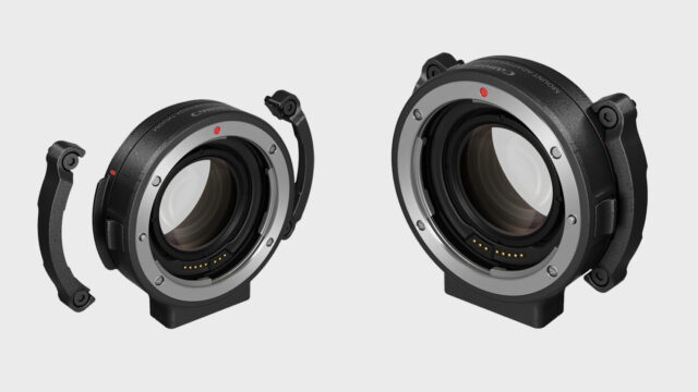 Canon's EF to EOS R .70x Focal Reducer.