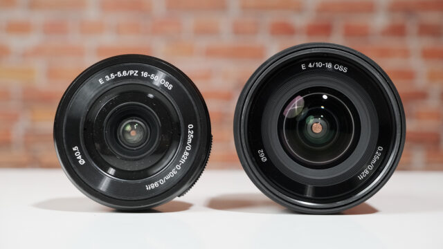 For Sony ZV-E10. Two suggested lens variations. Kit and wider