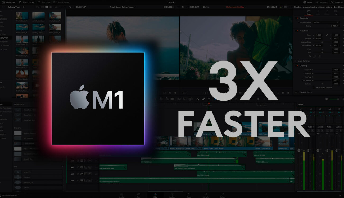 DaVinci Resolve 17.3発表 - Apple M1 Macで最大3倍の速さに