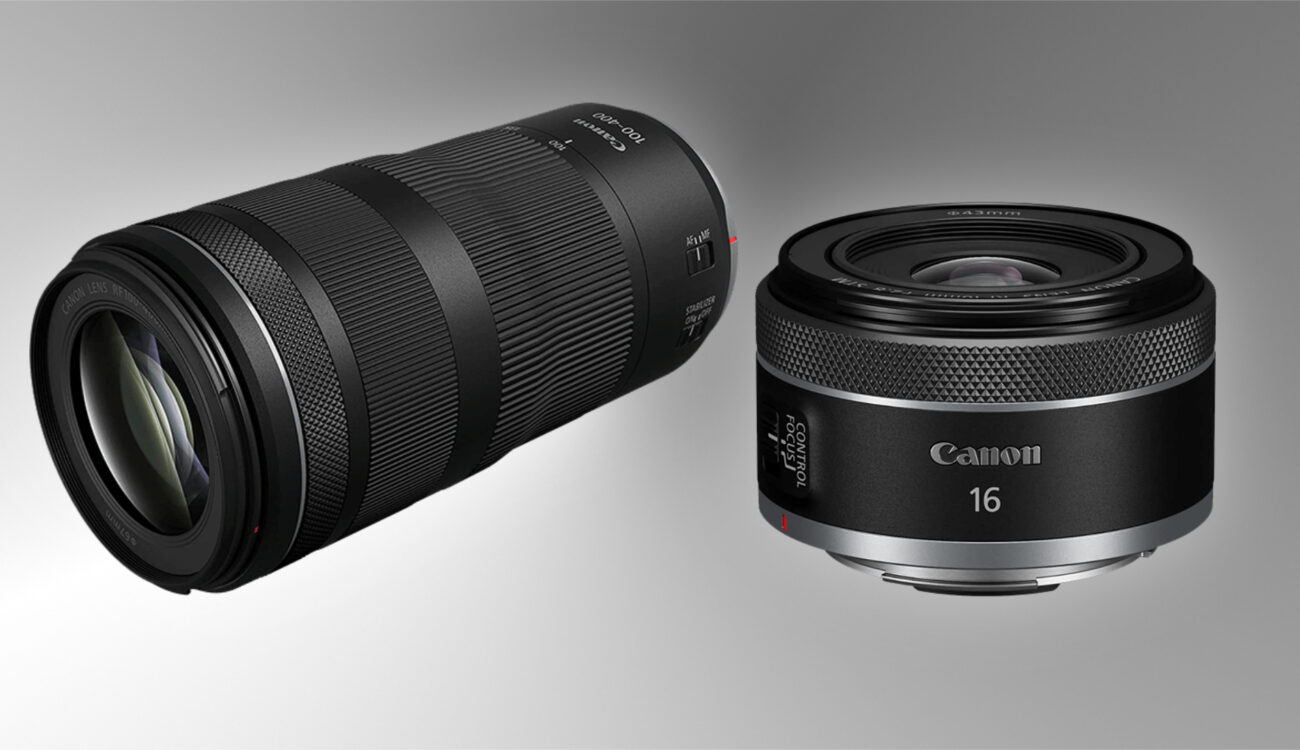 Anuncian los lentes Canon RF 16mm F/2.8 STM y RF 100-400mm F/5.6-8 IS USM