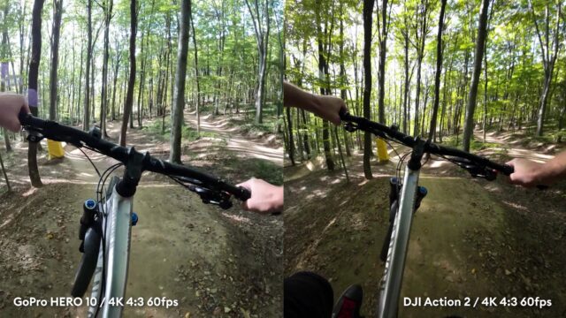 DJI Action 2 vs GoPro HERO 10 4K 4:3 Mode