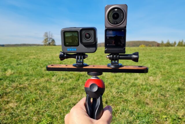 DJI Action 2 vs GoPro HERO 10 Testing Rig