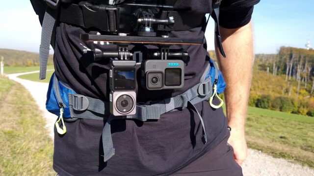 DJI Action 2 vs GoPro HERO 10 Chest Rig