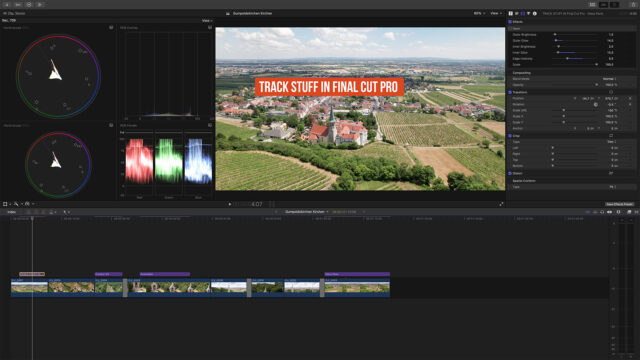 Final Cut Pro now features a versatile machine learning enhanced 2D Tracker