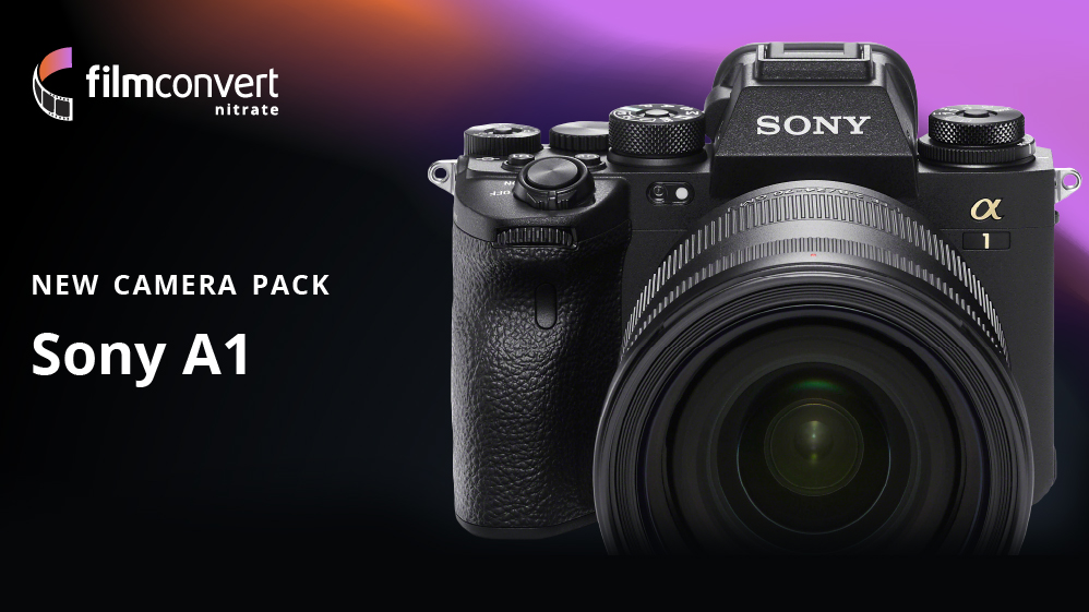 FilmConvert Sony a1 Camera Pack now Available