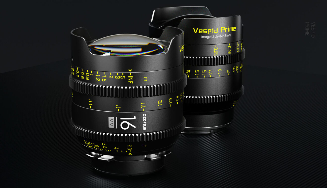 Anuncian el DZOFILM Vespid 16mm T2.8 – nuevo lente prime de cine ultra angular