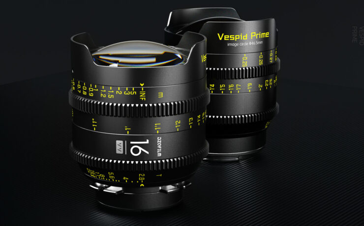 DZOFILM Vespid 16mm T2.8 Cine Prime Ultrawide Lens Announced