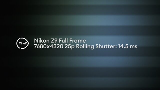 Rolling shutter in 8k mode of the Nikon Z 9