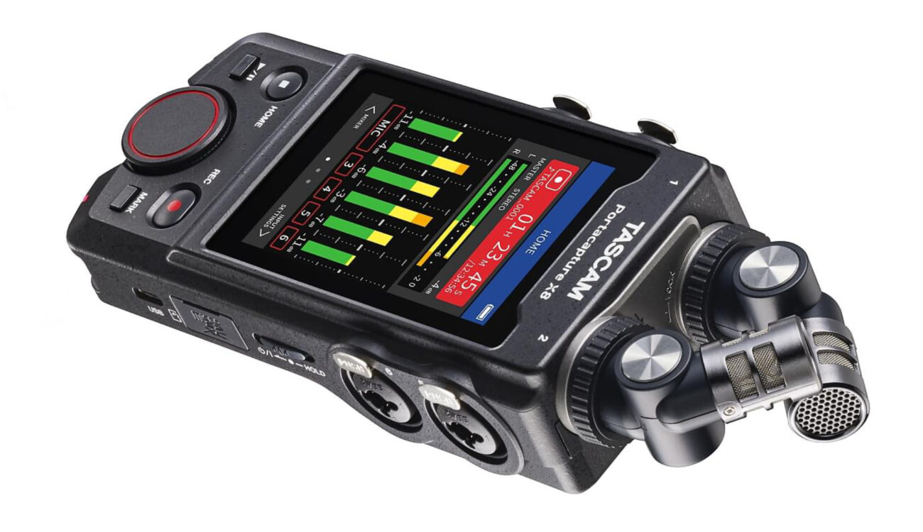 Tascam Portacapture X8 Released – Portable Multichannel Audio Recorder with 32-Bit Float