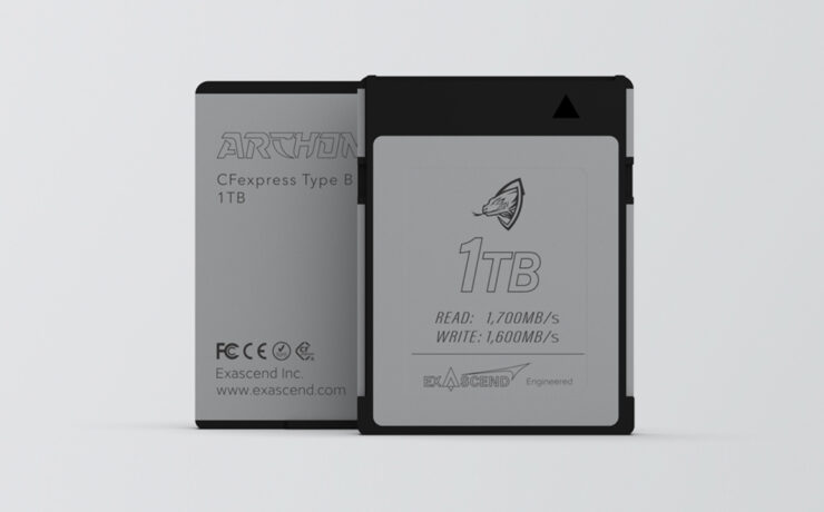 ExascendがArchon 1TBを発売 - RED承認のCFexpressカード