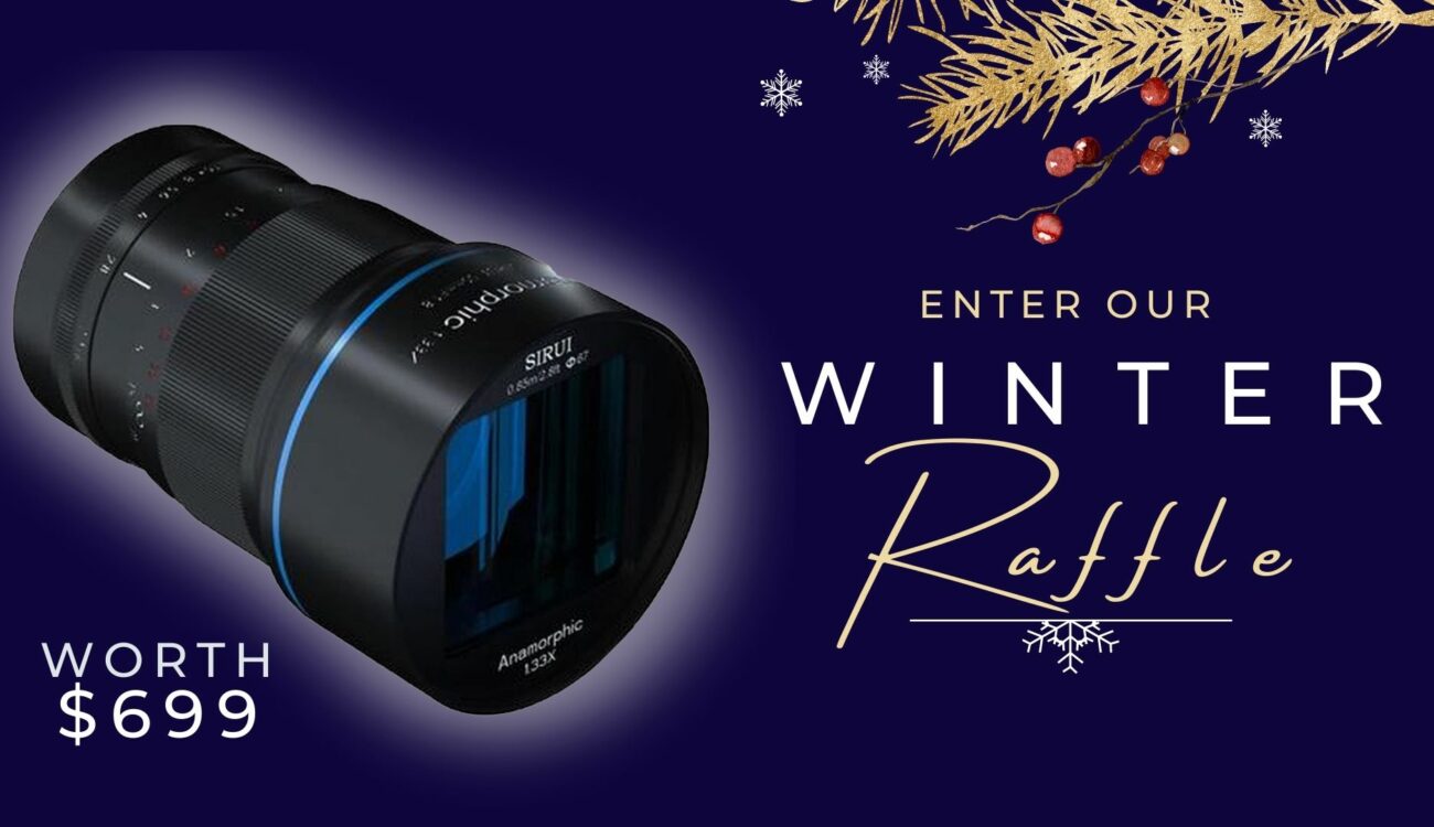 CineD's Winter Raffle – Win a SIRUI 50mm F1.8 Anamorphic 1.33X Lens