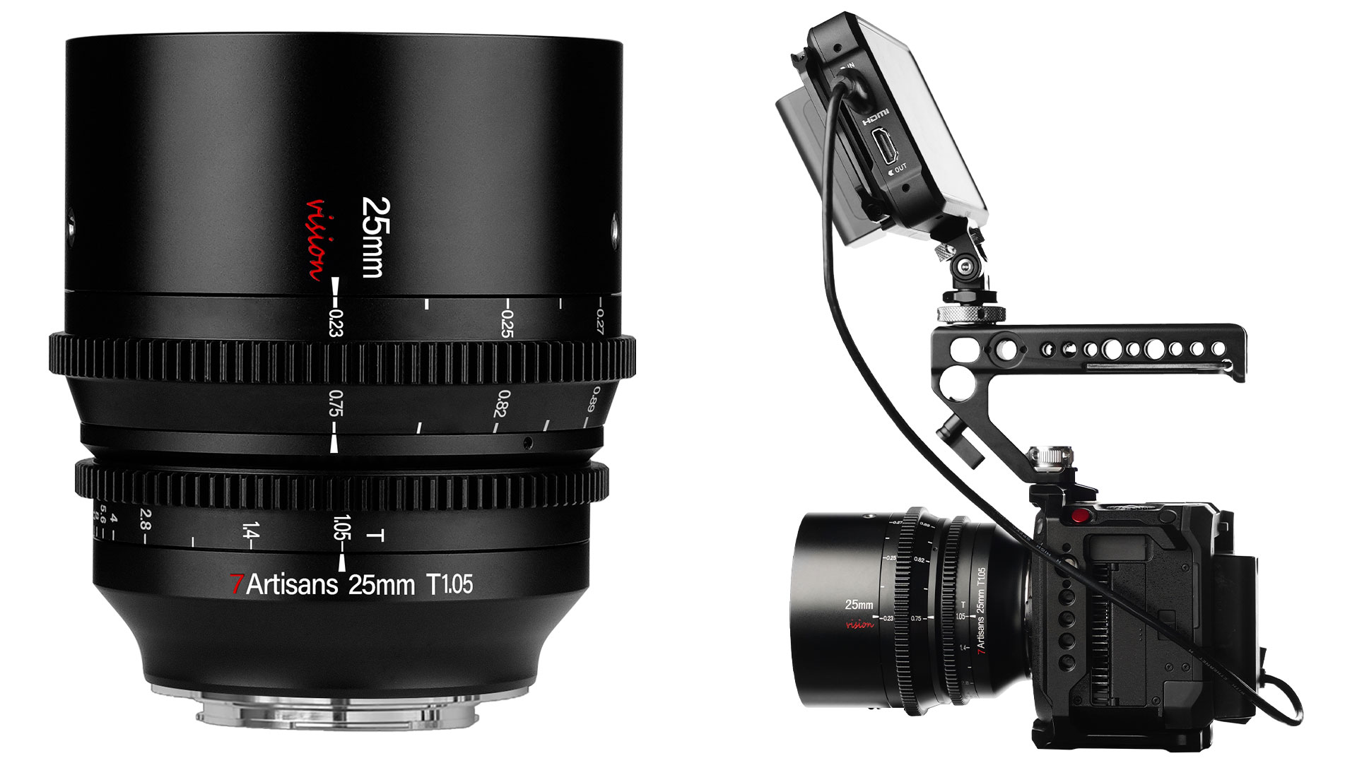 7artisans Vision 25, 35, 50mm T1.05 - New APS-C Cinema Lenses | CineD