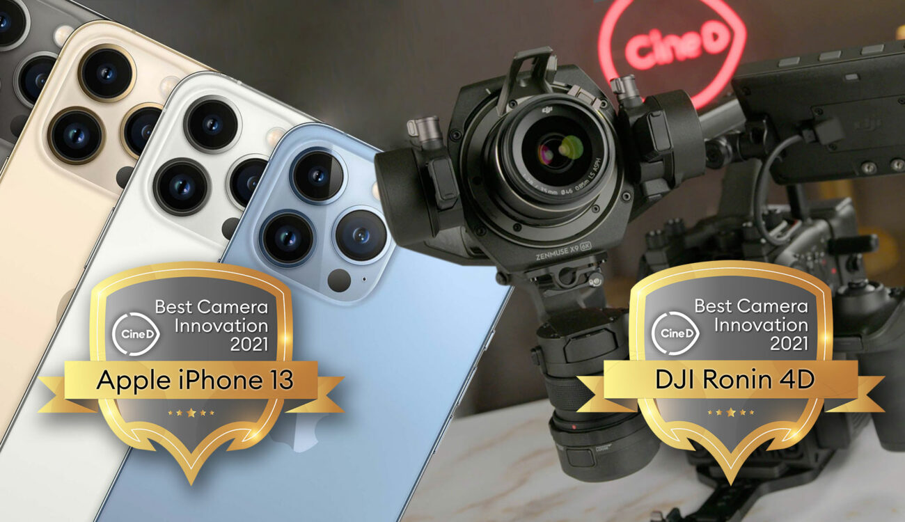 CineDベストカメライノベーションアワード2021はApple iPhone 13とDJI Ronin 4Dに