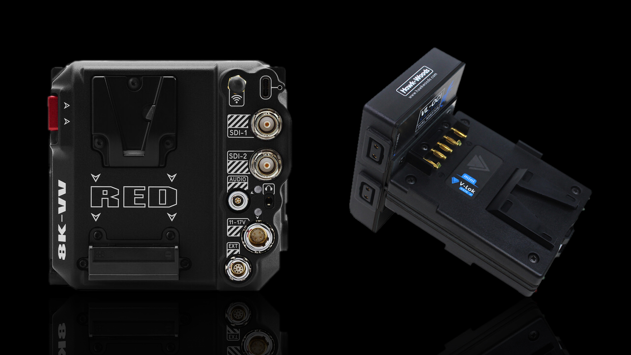 Hawk-Woods VL-OCI Released – Dual Mini V-Lock Adapter for RED V-RAPTOR