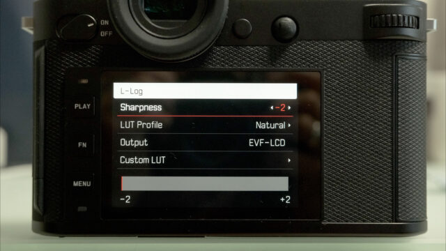 Leica SL2-S L-Log menu